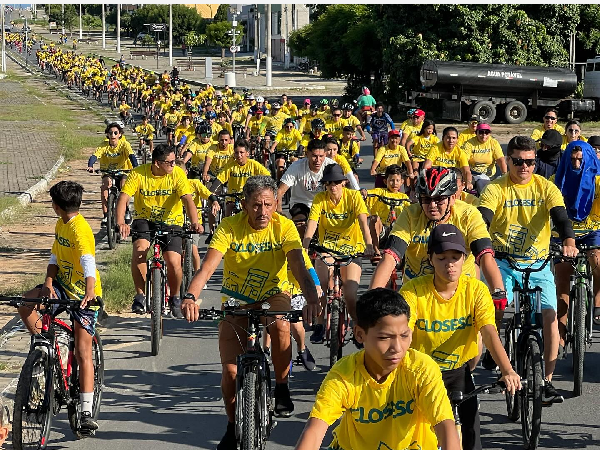 Centenas de ciclistas varjotenses participam do CICLOSESC 2024