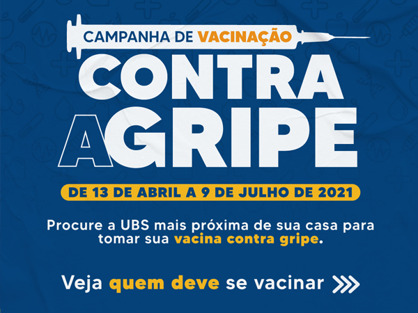 Secretaria de Saúde inicia campanha de vacinação contra GRIPE